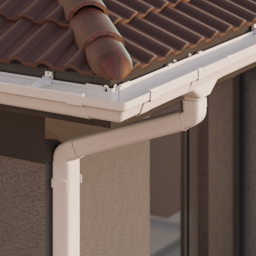 Tubo Condutor de Calha de 3m Branco | Astra - astrasa
