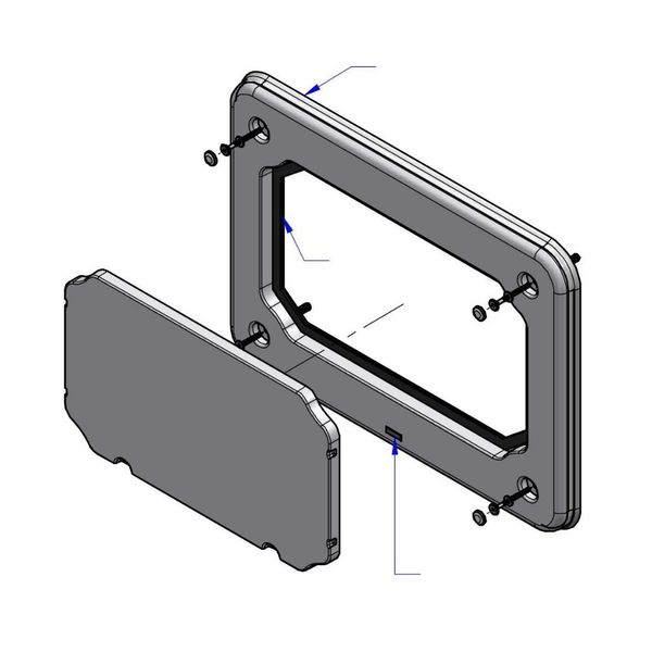 Porta Shaft 380x520x20 mm Branca Astra