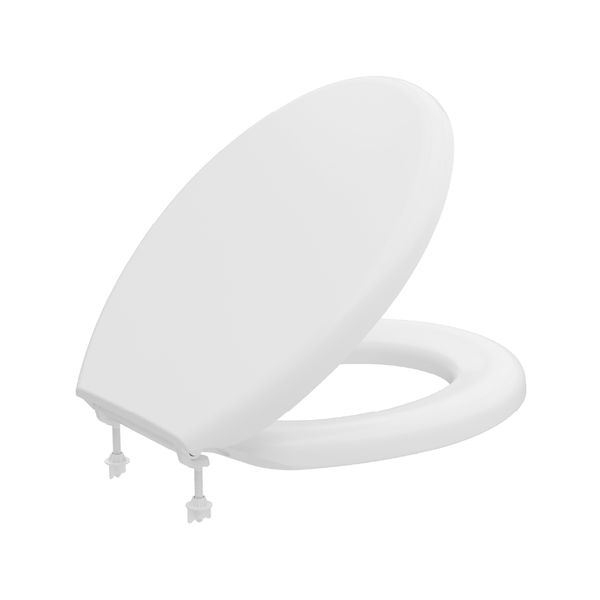 Assento Sanitário Oval Almofadado Pro Astra Branco 1